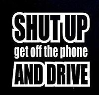 YWS Vinyl Sticker Decal - Shut Up Get Off The Phone and Drive Funny - Sticker Laptop Car Truck Window Bumper Notebook Vinyl Decal SMA5669