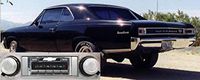 Custom Autosound Stereo compatible with 1966-1967 Chevelle Malibu, USA-630 II High Power 300 watt AM FM Car Stereo/Radio
