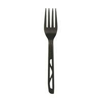 Hoffmaster 883388 Premium Cutlery, 100% Compostable Black Plastic Fork 7 Inch, Box of 1000