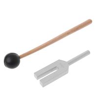 Geesy 4096Hz Aluminum Tuning Fork Chakra Hammer Ball Diagnostic Therapy W Mallet & Bag
