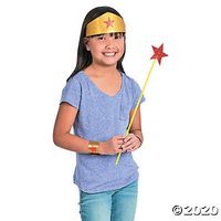 Fun Express Gold Superhero Slap Bracelets - 12 pcs by Party Supplies