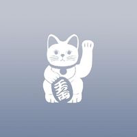 CAR AUTO WHITE DIE CUT DECOR DECAL STICKER CAR WALL MANEKI NEKO LAPTOP MACBOOK BIKE DECORATION HOME DECOR NOTEBOOK VINYL WALL ART ADHESIVE VINYL ART WINDOW