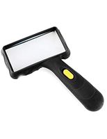 Mini Portable Handheld 10 Times Magnifying Glass with LED Lights, Optical HD Lenses for Book Reading, Jewelry Identification, Watches, DIY Crafts Engraving and Restoration