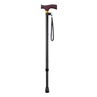 Crutches Telescopic Old Man's Staff Wooden Handle Anti-Skid Walker Portable Mountaineering Walking Stick (Color : C, Size : 73cm)