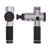 LXHSY Massage Gun,Sports Electric Muscle Fascial Massager, Deep Muscle Massager,Frequency Muscle Massage for Thergun Hypervolt to Relieve Pain,with 4 Massage Heads,Buttontype
