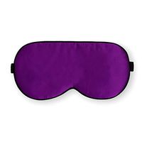 Maxfeel 100% Pure Silk Filled Eye Mask Sleeping Mask Sleep Masks Sleep Masks Sleep Aids Soft and Smooth Solid Colors Hand Washable Big Size 22 * 10cm (Voilet)