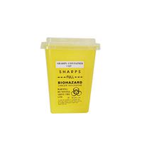 SUPVOX Yellow Sharps Bin Disposal Needle Box Sharps Container Disposal Sharps Garbage Bucket Tattoo Supplies