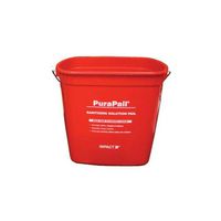 Impact PuraPail Polypropylene Sanitizing Bucket, 3-Quart, Red | 1/Each