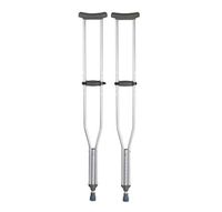 Tall Underarm Crutch, Adult Crutches, Quick Adjust with Euro-Style Clip, Adjustable User Height 5'10" to 6'6", 300 lb. Capacity