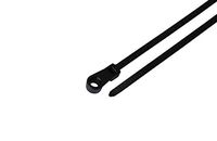 South Main Hardware 888005 6.3-in Screw Mount, 100-Pack 50-lb, Speciality Cable Tie, Black UV, 100 Piece