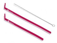 Koffie Straw PLUM in both sizes (2 straws: 8", 10", and a brush)
