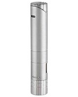 Xikar Turrim Cigar Lighter, Single Jet Flame, Oversized Elongated Fuel Tank, Refillable, Ratcheting Fuel Adjustment, Piezo Ignition, Silver
