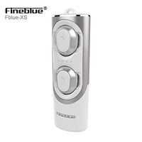 VERSUSWOLF Wireless Bluetooth 5.0 Earbuds Dual Mini Bluetooth Stereo Earbud Headset with Portable Charging Case，Built in Microphone & Dual Speakers for Phone Calls (Silver and White)