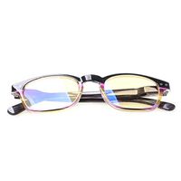 Blue light Blocking Reading Glasses Computer Colorful Spring Hinge Readers for Men and Women (1 Black Stripe, 1.0)
