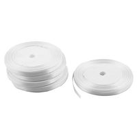 uxcell Wedding Party Festival Gift Packing Decor Double Face Ribbon Roll 25 Yards 23M 5 PCS White