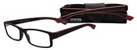 Sportex Readers Rectangular Men's Reading Glasses Plastic Frame, Burgundy, 2.75