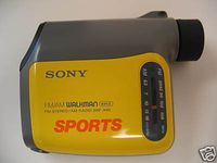 Sony SRF-X90 Ultimate Sports AM/FM Radio with 8x monocular for watching sport