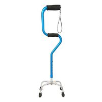 Yadianna Cozy Elderly Crutches Four-Legged Walker Anti-Fall Sticks with Lights Non-Slip Walking Stick with Hospital