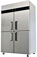 48" Refrigerator Freezer Combination Four Doors Commercial Restaurant 30 Cu. Ft. 304 Grade Stainless Steel 2 Digital Controls 5 Year Compressor Warranty Model YBL9342