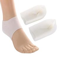 N.NIU Foot Reflexology, Solid Silicone Insoles Hard-Wearing for Feet Unisex Invisible Height Increase Socks Heel Foot Massage Pain Relieve Pads,4cm
