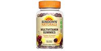 Sundown Naturals Adult Multivitamin with Vitamin D3 Gummies Orange, Cherry and Grape Flavored - 120 ct, Pack of 2