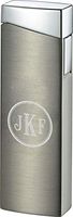 Personalized Visol Camino Satin Gunmetal Torch Flame Lighter - Free Engraving (Roman Monogram)
