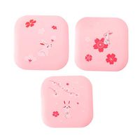 Healifty 3PCS Contact Lens Case Plastic Cartoon Animal Travel Lens Container Box Storage Tools ï¼ˆRandom patternï¼‰