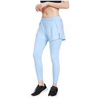 2020 Yoga Pant, Women Running Long Leggings Quick-Dry Compression Power Flex Yoga Pants（Sky Blue，M）