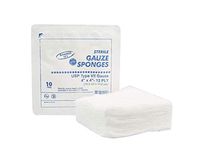 Type VII Gauze Sponges 4" x 4". Case of 1280 12-ply Gauze Dressings for Wound Cleaning, prepping, debriding, Packing. Sterile, 100% Cotton, Latex-Free. Rigid Plastic Tray.