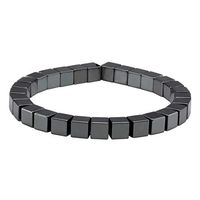 MILAKOO Hematite Therapy Beads Bracelet Men Women Healing Energy Adjustable 66mm