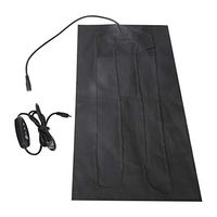 Bnineteenteam Electric Cloth Heater Pad,5V 2A USB Electric Heating Pad Carbon Fiber Heating Element for Waist Abdomen Cushion Pet Warmer