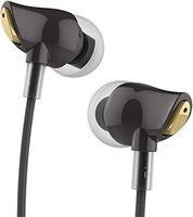 Easy Rock Rau0501 Luxury Zircon Stereo Headphones Headset 3.5mm in Ear Earphone Earbuds for Iphone Samsung with Mic and Remote (Black)