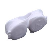 LZIYAN Flip Top Contact Lens Cases with Tweezer Eyeglasses Storage Box Portable Case Container for Travel Home Accessories,White