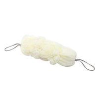 Meidexian888 Bath Ball,Dual-use Thick Pouf Mesh Ball Strong Decontamination Massage Exfoliating Premium Scrubber (Beige)
