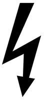 Electric Electrician Lightning Bolt - Sticker Graphic - Auto, Wall, Laptop, Cell, Truck Sticker for Windows, Cars, Trucks