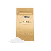 Zinc Oxide Powder (1.5 lb.) by Pure Organic Ingredients, Eco-Friendly Packaging, Non-Nano, Uncoated, Food & USP Grade, For Sunscreen, Diaper Rash Ointment, Burn Relief & Chapped Lips Remedy