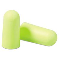 3M - E-A-Rsoft Yellow Neon Soft Foam Earplugs, Uncorded, Regular Size, 200/Box - Sold As 1 Box - Made of self-adjusting foam with a tapered shape for increased comfort.