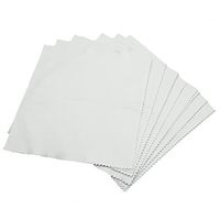 Refaxi 10Pcs Square Terciopelo Jewelry Cleaning Polishing Cloth for Platinum Gold and Sterling Silver 150mm