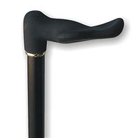 Wood Cane With Palm Grip Soft Touch Handle (Right)