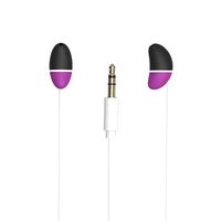 Allocacoc earBeans headhpone 10468BN/EBNAUX Lightest Comfort Earphones (Purple)