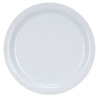 Yanco MA-9 Mayor 9.75" Narrow Rim Dinner Plate, Porcelain, Super White, Pack of 24