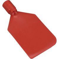 Vikan 70134 Red Polypropylene Flexible Paddle Scraper, 6" L x 4.5" W Blade
