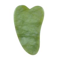 NAYWCXMY-LDL Natural Jade Stone Guasha Board Massage Tool Gua Sha Massager Antistress Body Care Scraping Board (Color : Yellow)