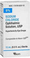 Akorn Sodium Chloride Solution Eye Drops - 0.5 oz, Pack of 2