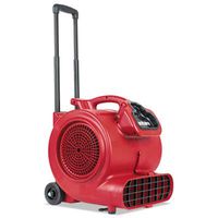 EURSC6054 - Commercial Three-Speed Air Mover with Built-on Dolly, 5.0 Amp, Red, 25-ft Cord
