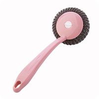 ONERIOME Mini Long Handle Steel Wire Kitchen Dish Bowl Cleaning Ball Brushes Sets Scouring&Cleaning Steel -Dishes,Pots,Pans and Ovens