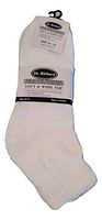 6 pair Extra Wide White Diabetic Socks 10-13 Loose fit Non Binding Dr. Robert