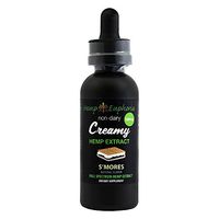 Creamy S'Mores Hemp Extract - 2 fl oz 500mg Hemp Oil Drop Alternative, Non-Dairy & Delicious, May Provide Relief from Stress, Insomnia, Pain, Anxiety & More by Hemp Euphoria