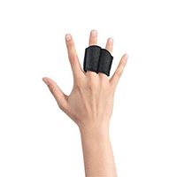 Dnasrivew Basketball Volleyball Sports Double Finger Joint Support Brace Hand Protector Black