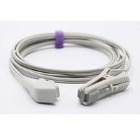 Reusable Animal Spo2 Sensor Probe,Compatible Criticare CSI Veterinary Spo2 Sensor Animal Lingual Ear Clip, 9.8 ft 6 Pins Connector